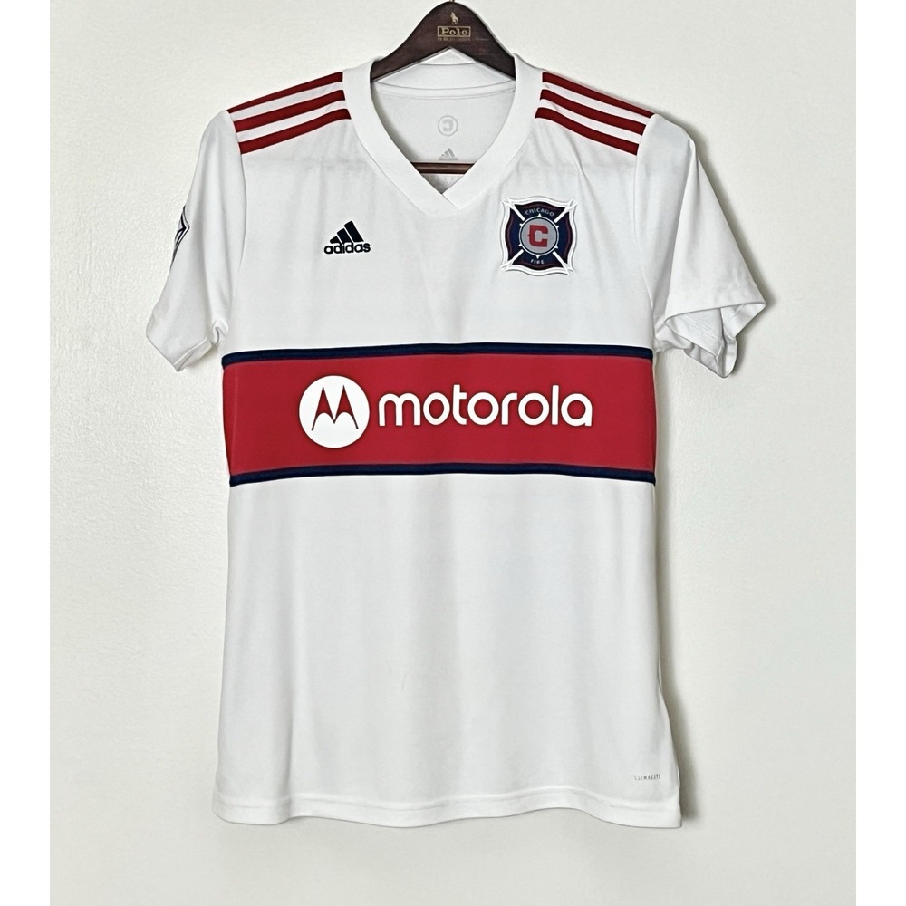 Adidas Chicago Fire FC Away Jersey Men's Medium White 2019 Football Soccer